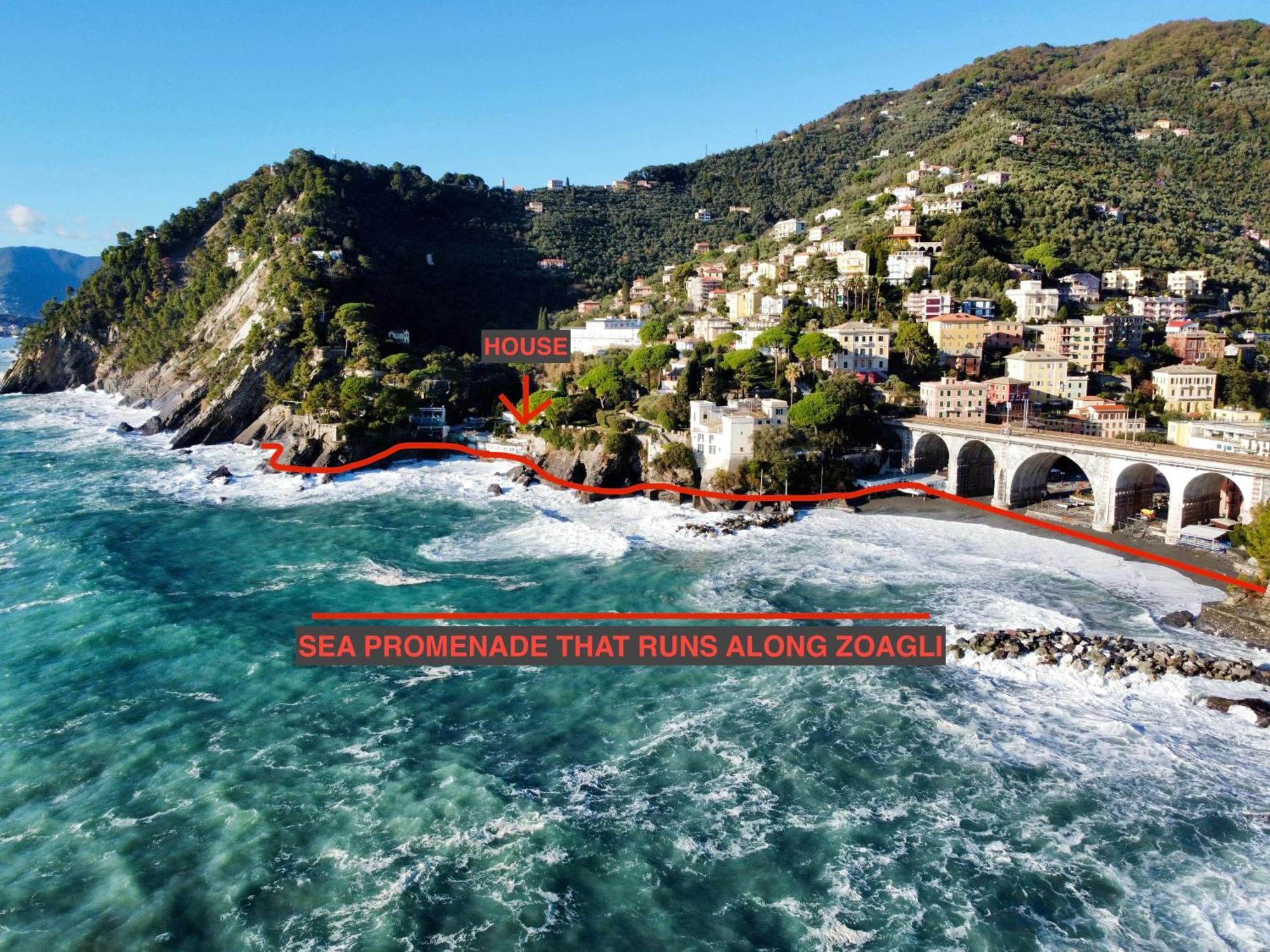 La Terrazza Sul Mare Apartamento Zoagli Exterior foto